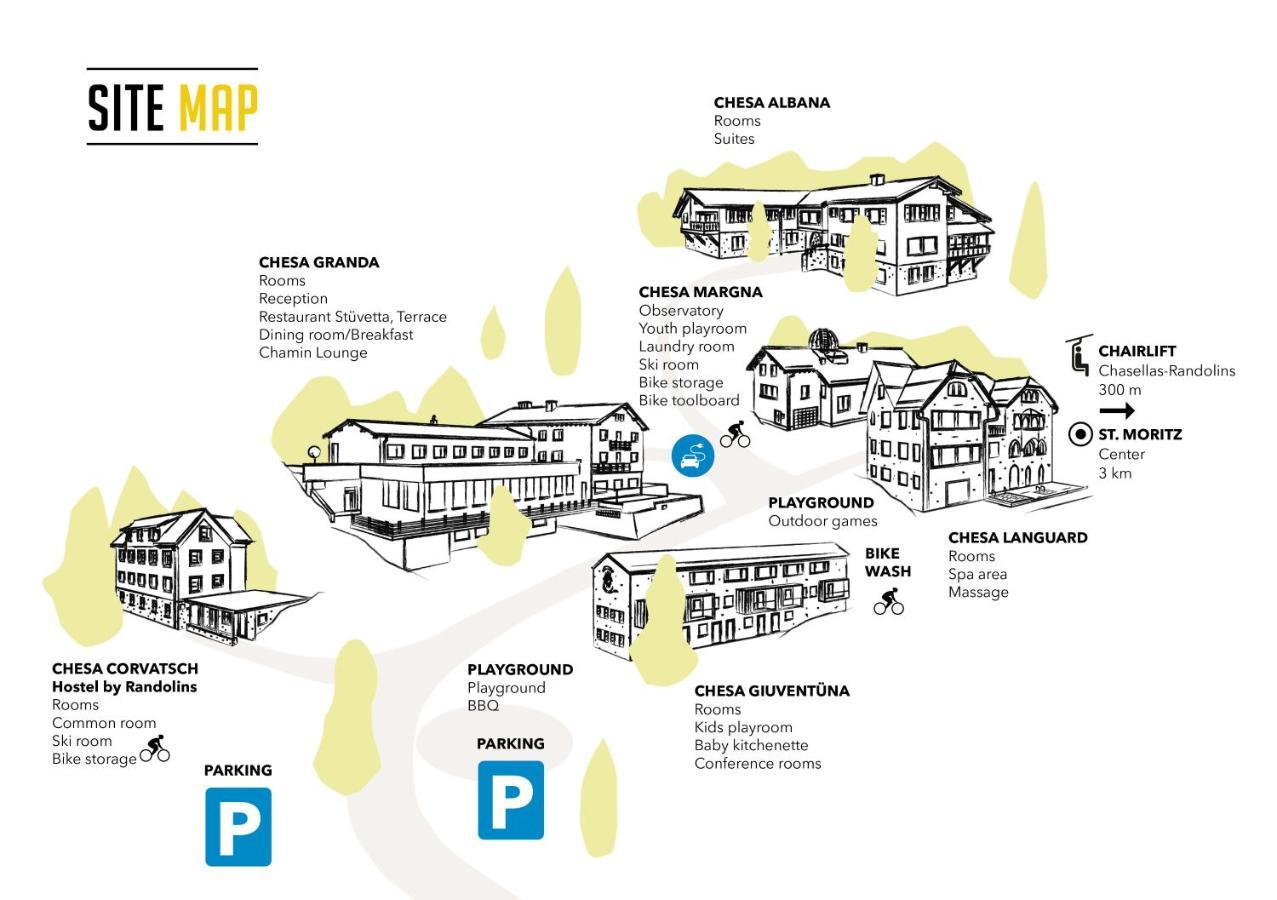 Bed and Breakfast Sternwarte By Randolins St. Moritz Exterior foto